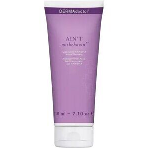 NWT Dermadoctor Ain't Misbehavin' Medicated AHA/BHA Acne Cleanser